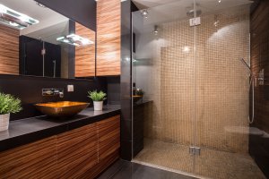 custom built shower enclosure